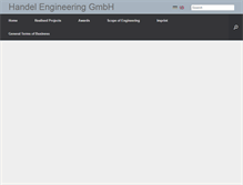 Tablet Screenshot of handelengineering.com